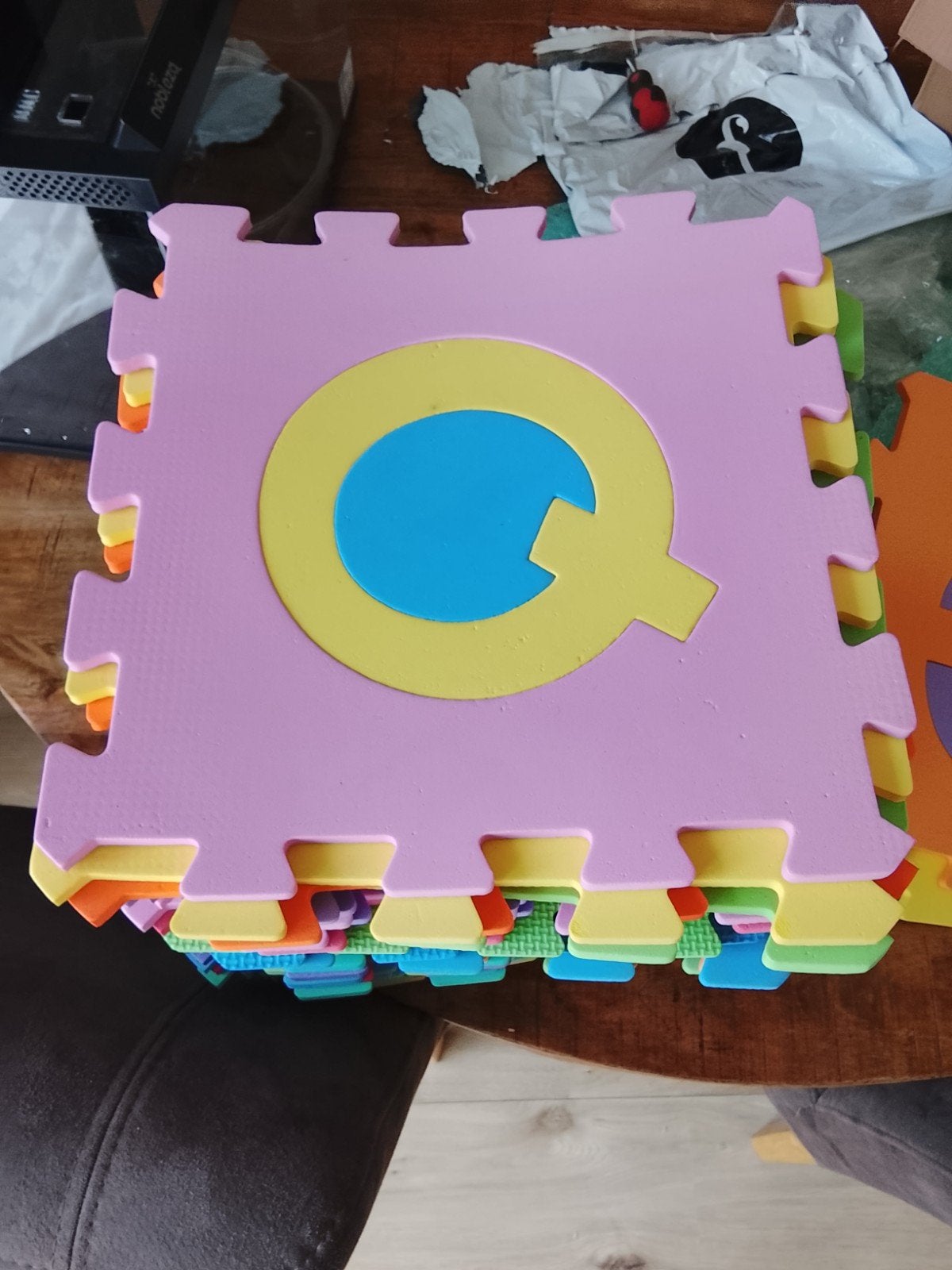 Grote set schuim puzzelmatten kinderen - Alfabet & Cijfe, Ophalen of Verzenden, K., ., .