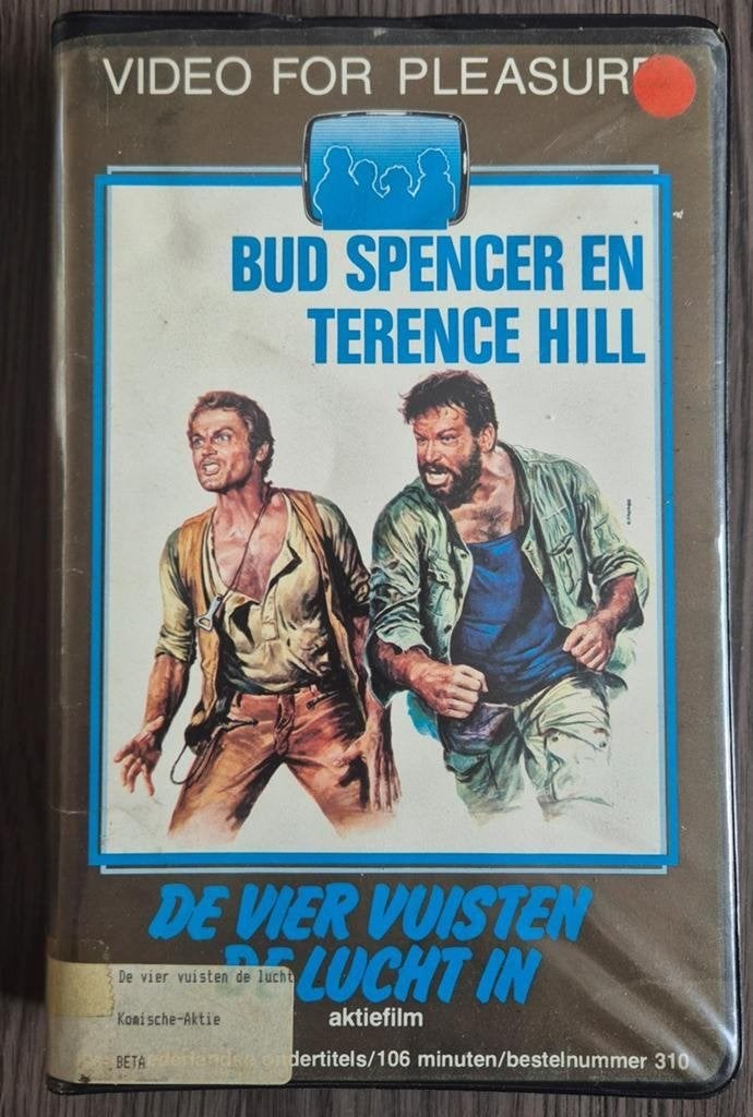 Betamax Vier Vuisten De Lucht In Bud Spencer (Ex-Rental), Alle leeftijden, Ophalen of Verzenden, Gebruikt, Komedie