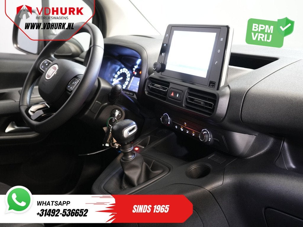 Fiat Doblò 1.5 HDi 100 pk (DEMO) 3 Pers/ CarPlay/ Stoelverw, Voorwielaandrijving, Euro 6, Wit, Bedrijf