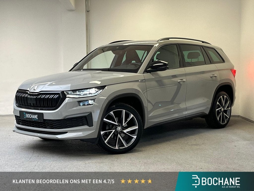 Skoda Kodiaq 1.5 TSI Sportline | Trekhaak | Canton | Leer/Al, Auto's, 4 cilinders, Alcantara, Origineel Nederlands, Bedrijf