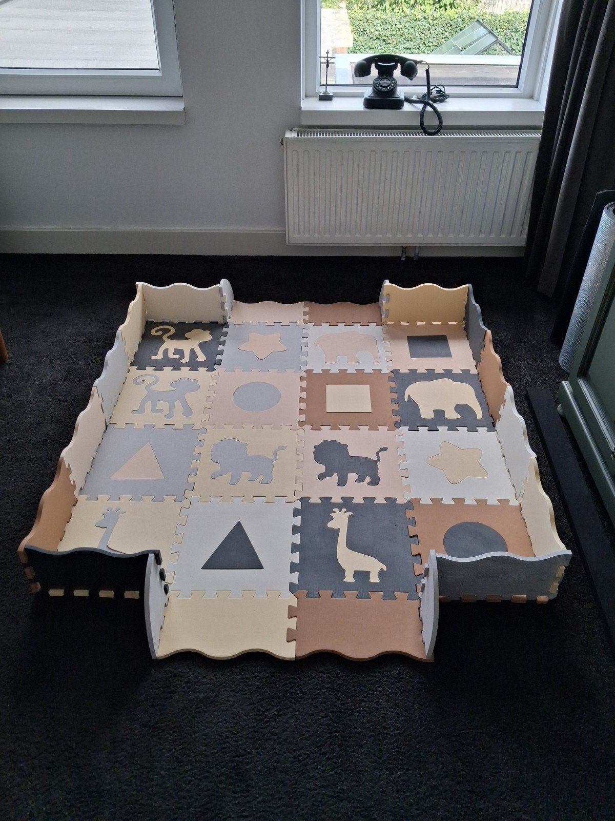 Zgan baby foam speel/puzzelmat., Kinderen en Baby's, Ophalen, Zo goed als nieuw, Speelkleed