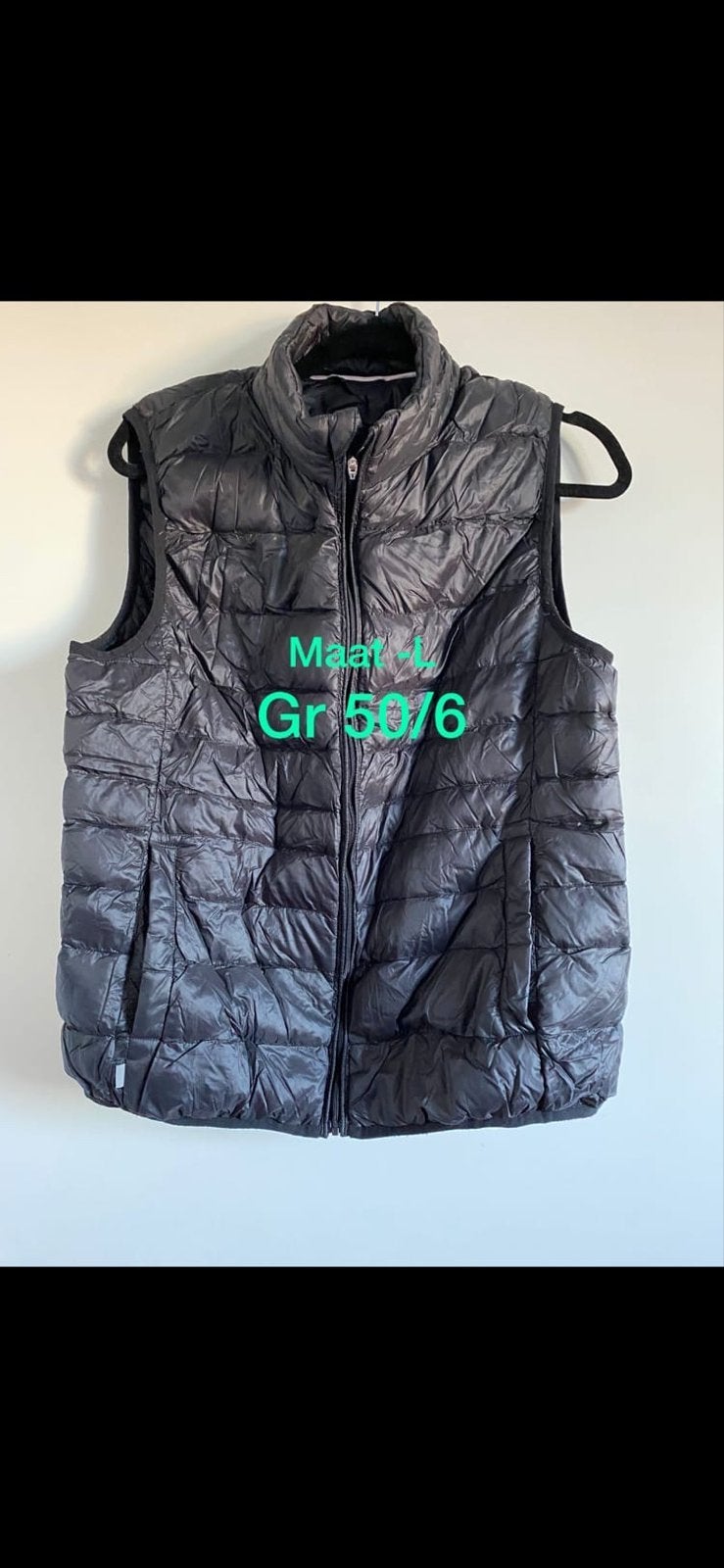 Nieuwe Zwarte Bodywarmer Maat L, Ophalen of Verzenden, Nieuw, Maat 52/54 (L), Zwart
