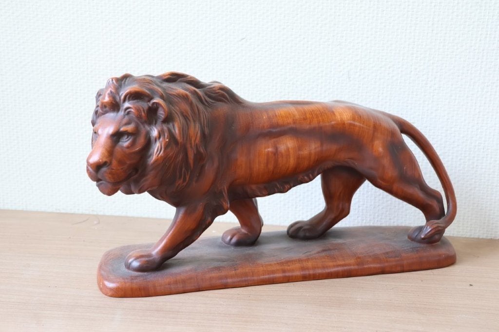 Vintage beeld leeuw Germany, Verzamelen, Ophalen of Verzenden, Zo goed als nieuw, Dier