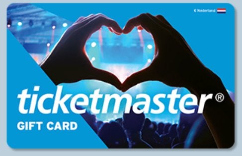 Ticketmaster voucher €150, Eén persoon, Kortingsbon