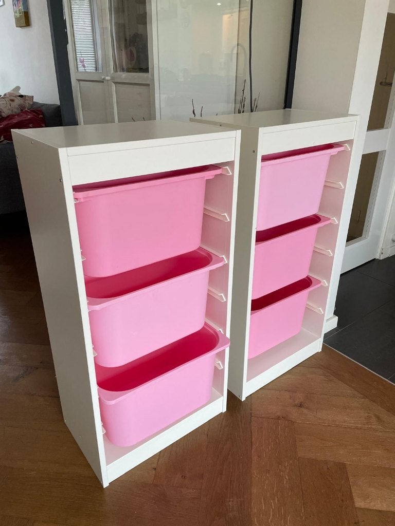 2 x IKEA kasten Trofast, Ophalen, Gebruikt, Minder dan 50 cm, 90 tot 105 cm