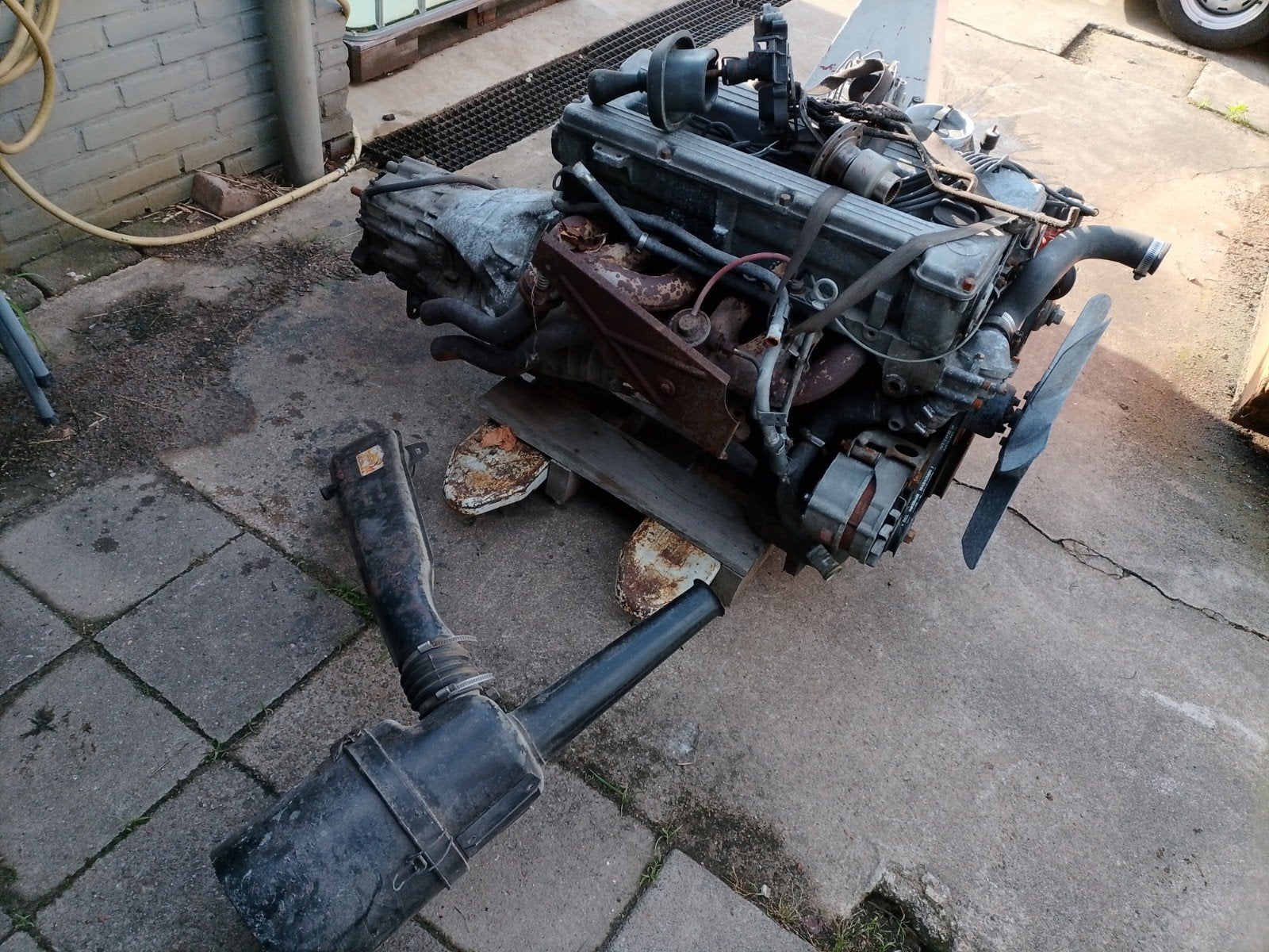 Motor compleet met bak uit g klasse 280 w460, Ophalen, Gebruikt, Mercedes-Benz