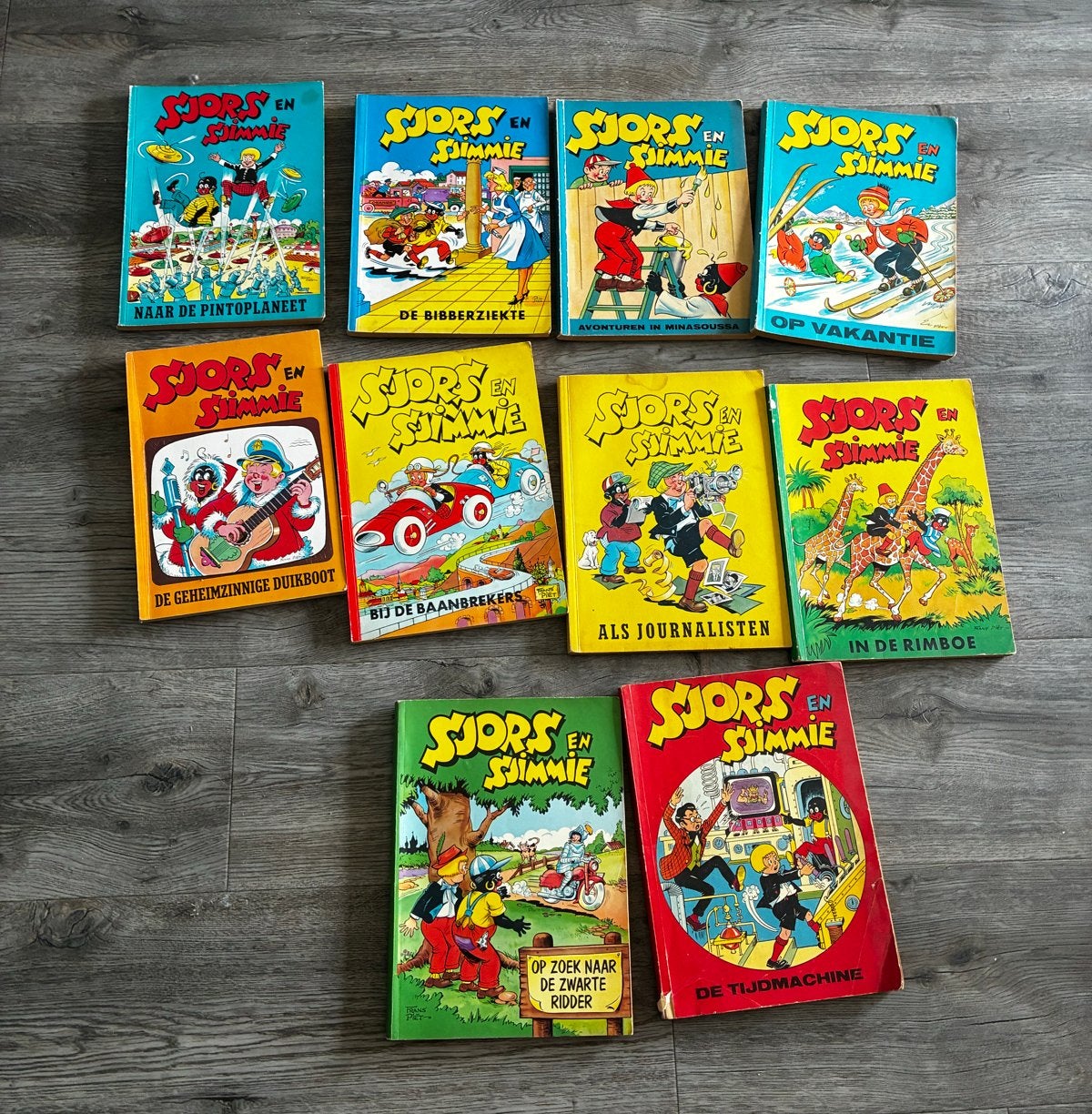 Sjors en Sjimmie tijdschriften - 10 delen in goede staat, Boeken, Stripboeken, Meerdere stripboeken, Ophalen of Verzenden, Gelezen