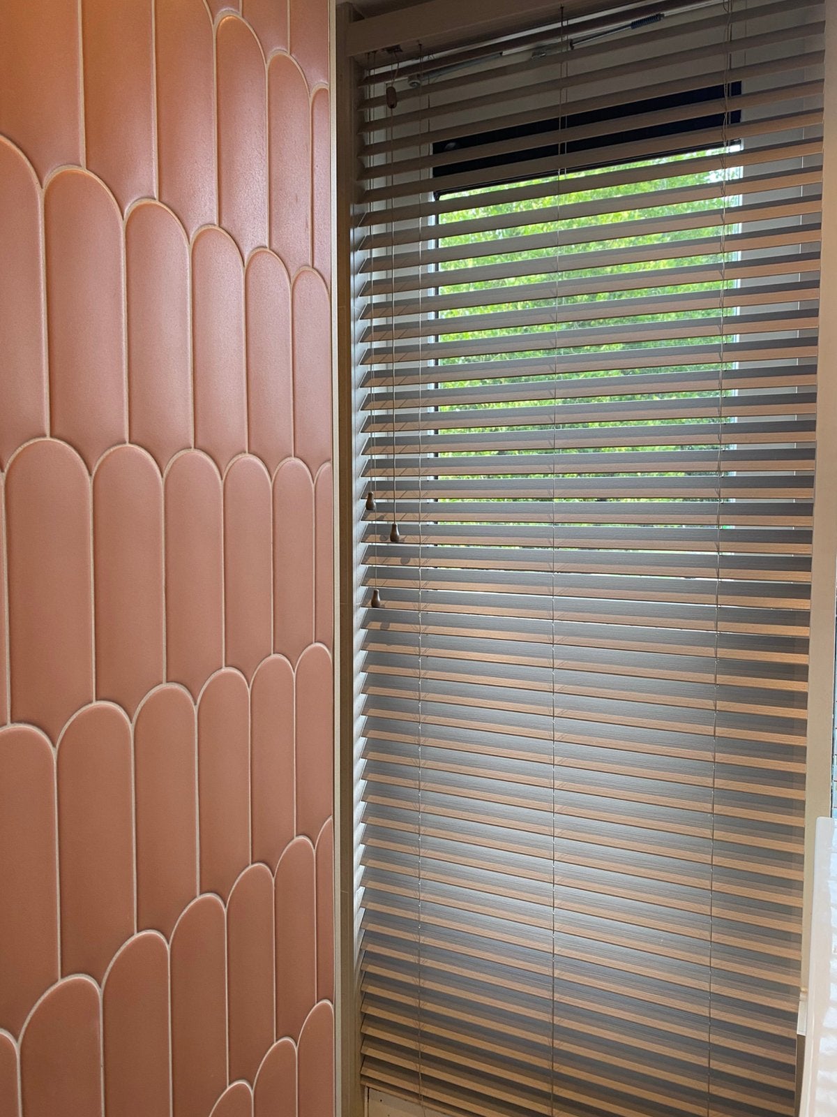 VENETA houtlook jaloezie 83x210 cm voor bijv deur, Ophalen of Verzenden, Zo goed als nieuw