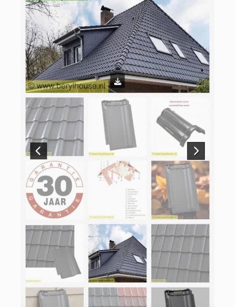 35 a 40 m2 keramische Dakpannen 1,5 pallet nieuw, Steen of Klei, Nieuw, Ophalen of Verzenden, 15 m² of meer