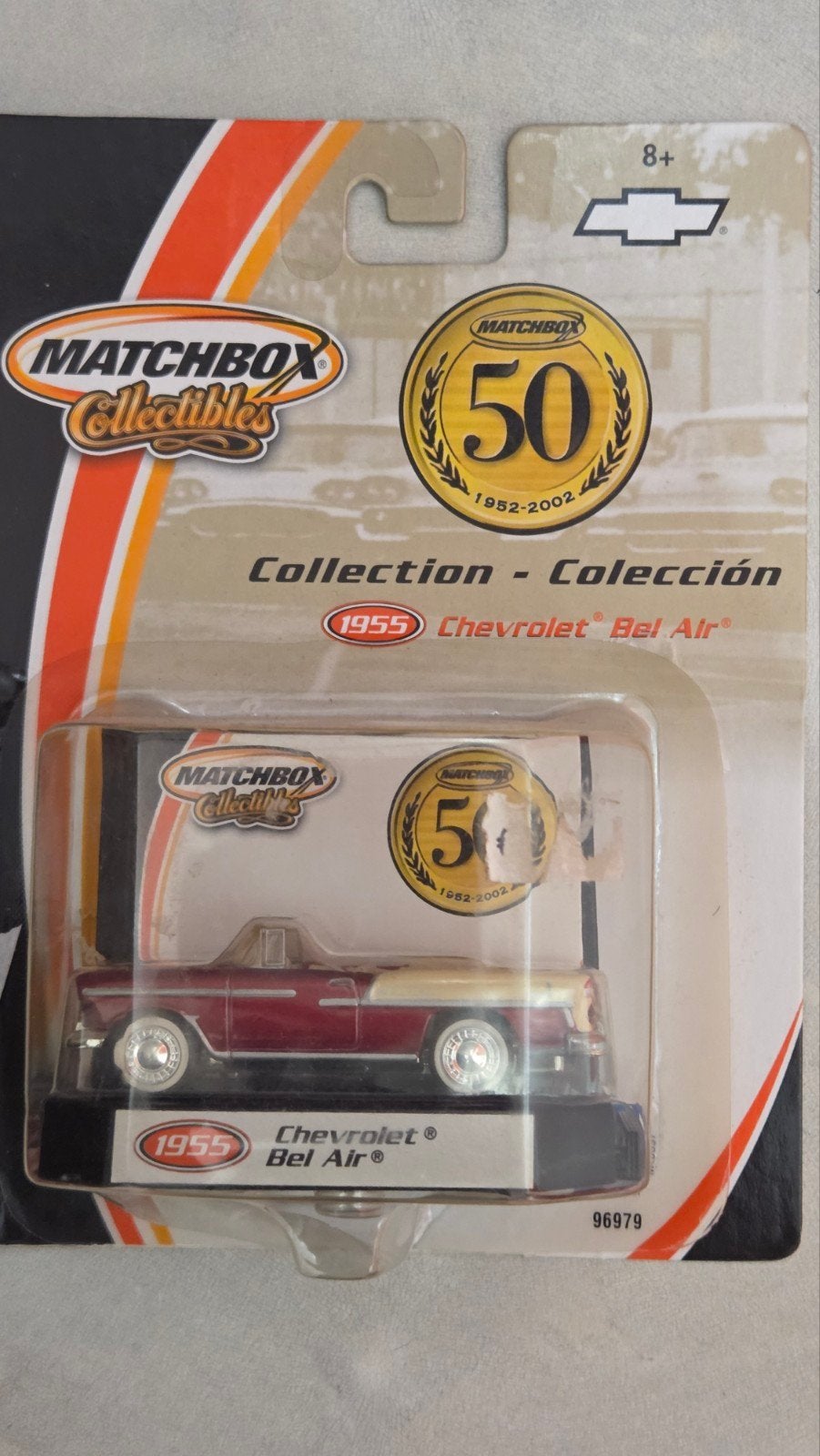 Matchbox Collectibles '55 Chevrolet Bel Air 50th Anniversary, Ophalen of Verzenden, Zo goed als nieuw, Auto