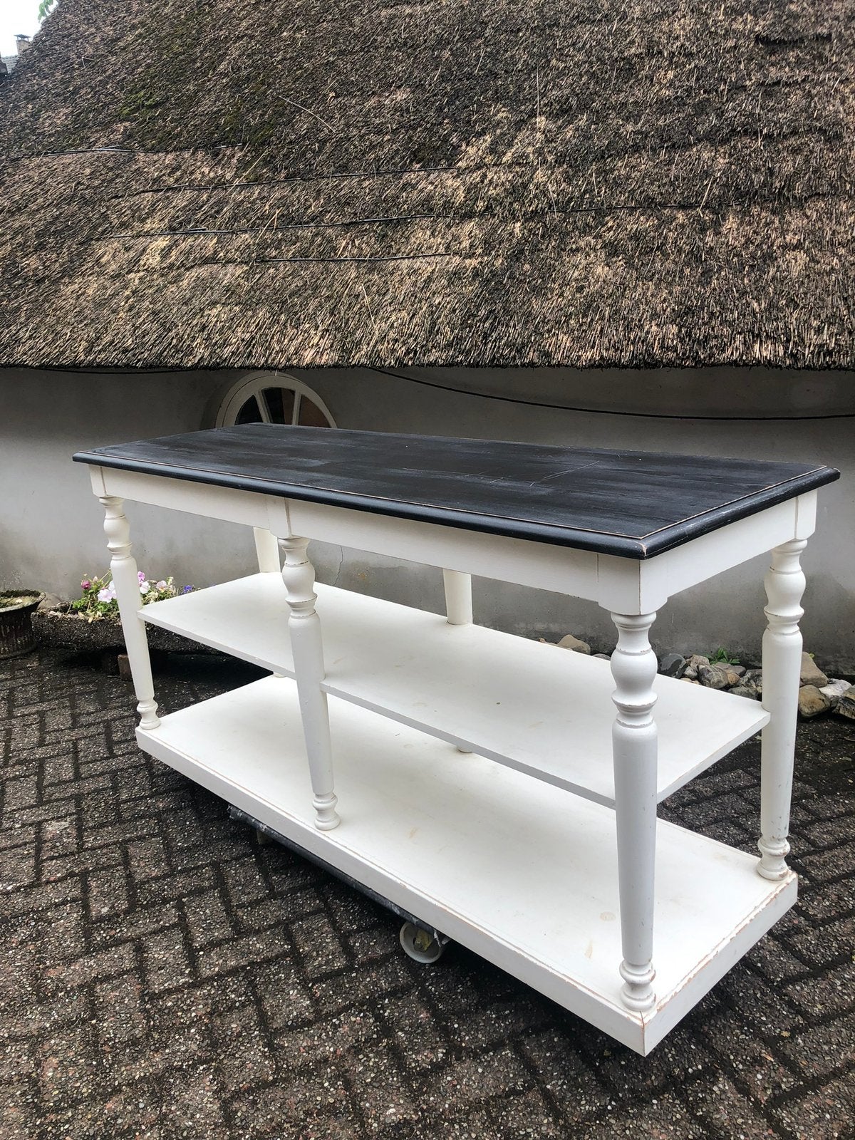 Brocante toonbank/winkeltafel/decoratie tafel/tafel, Ophalen of Verzenden