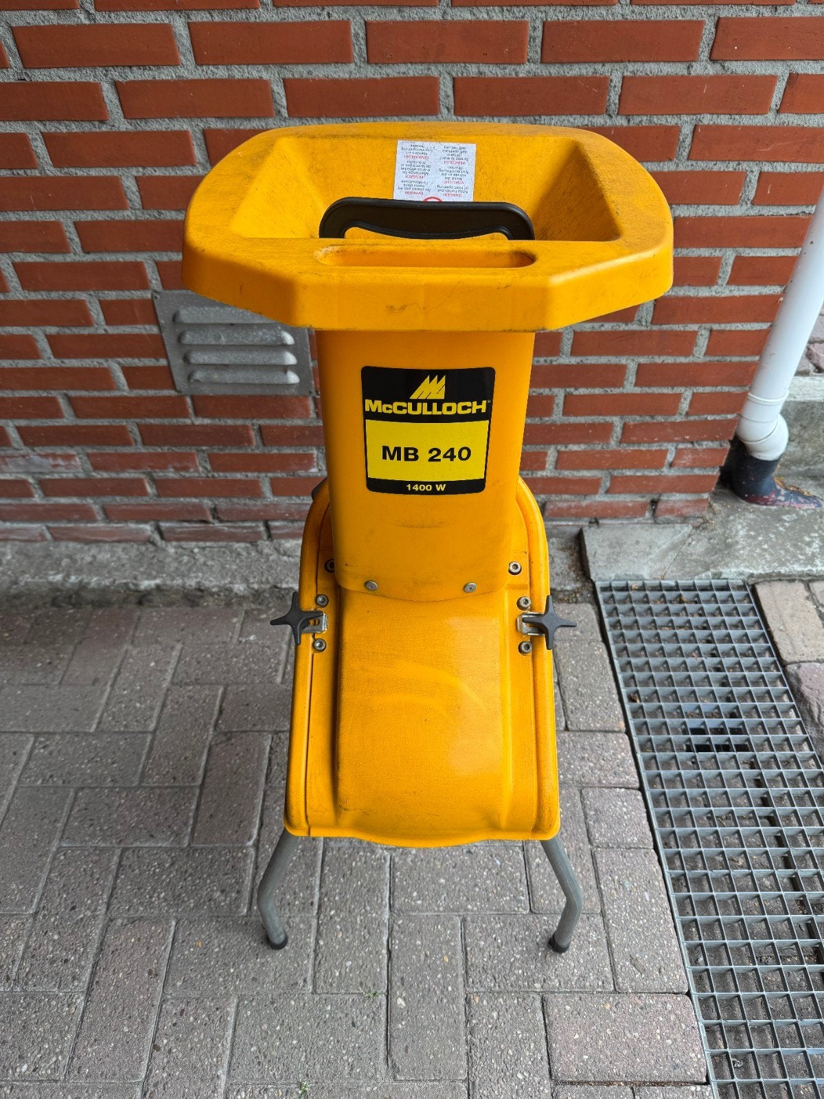 McCulloch MB 240 Hakselaar - 1400W Elektrisch, Tuin en Terras, Ophalen, Gebruikt, Elektrisch, McCulloch