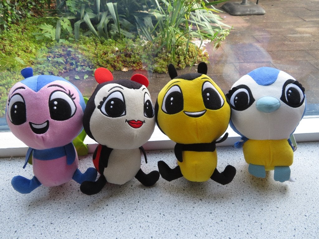 Backyard Buddies Koolmees Vlinder Lieveheersbeestje en Bij, Overige typen, Ophalen of Verzenden, Zo goed als nieuw, Wasbaar