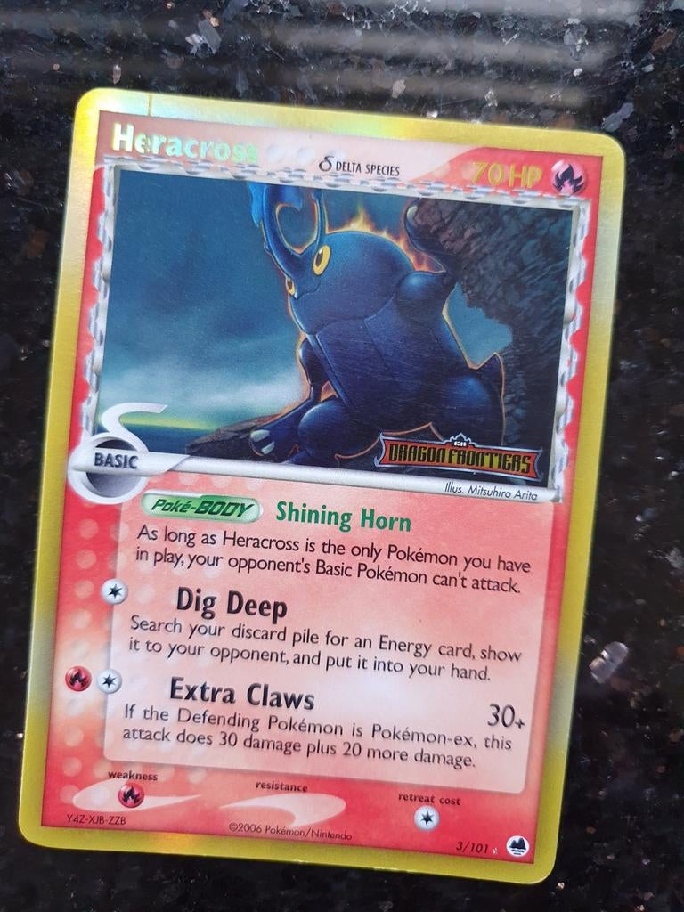 Heracross 3/101 holo pokemon kaart, Ophalen of Verzenden, Zo goed als nieuw