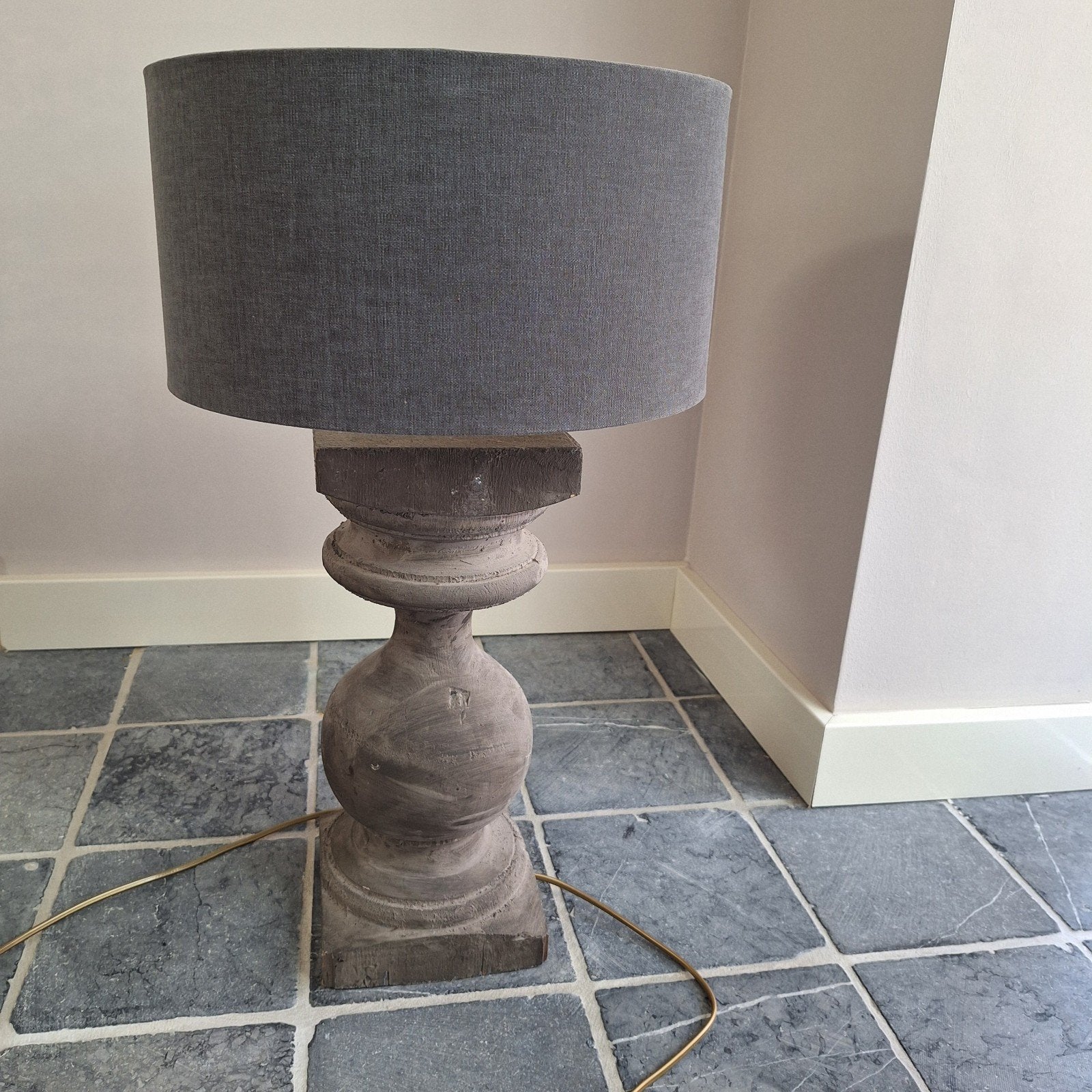 Baluster lamp grijs, Ophalen, Grijs