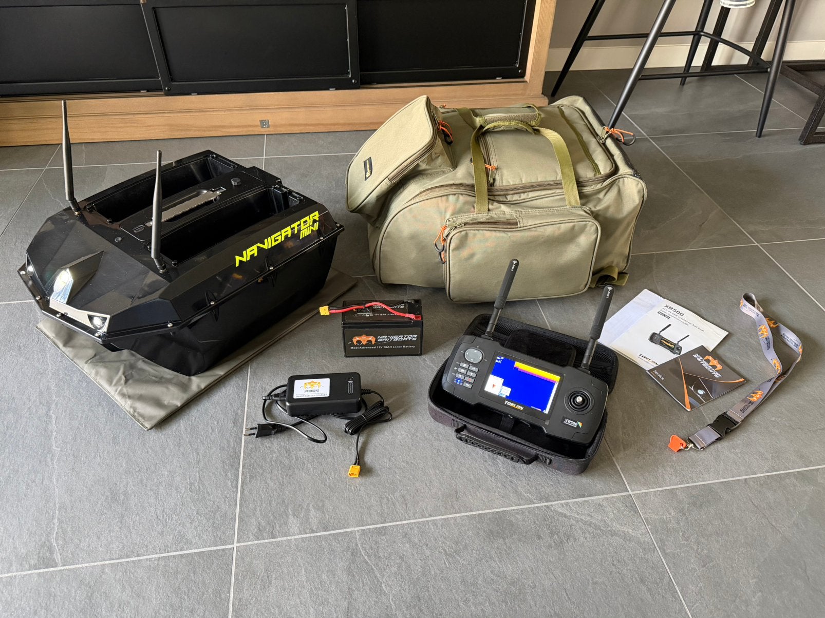 Navigator Mini met Toslon XR500 System GPS en Autopilot ZGAN, Watersport en Boten, Hengelsport | Karpervissen, Zo goed als nieuw