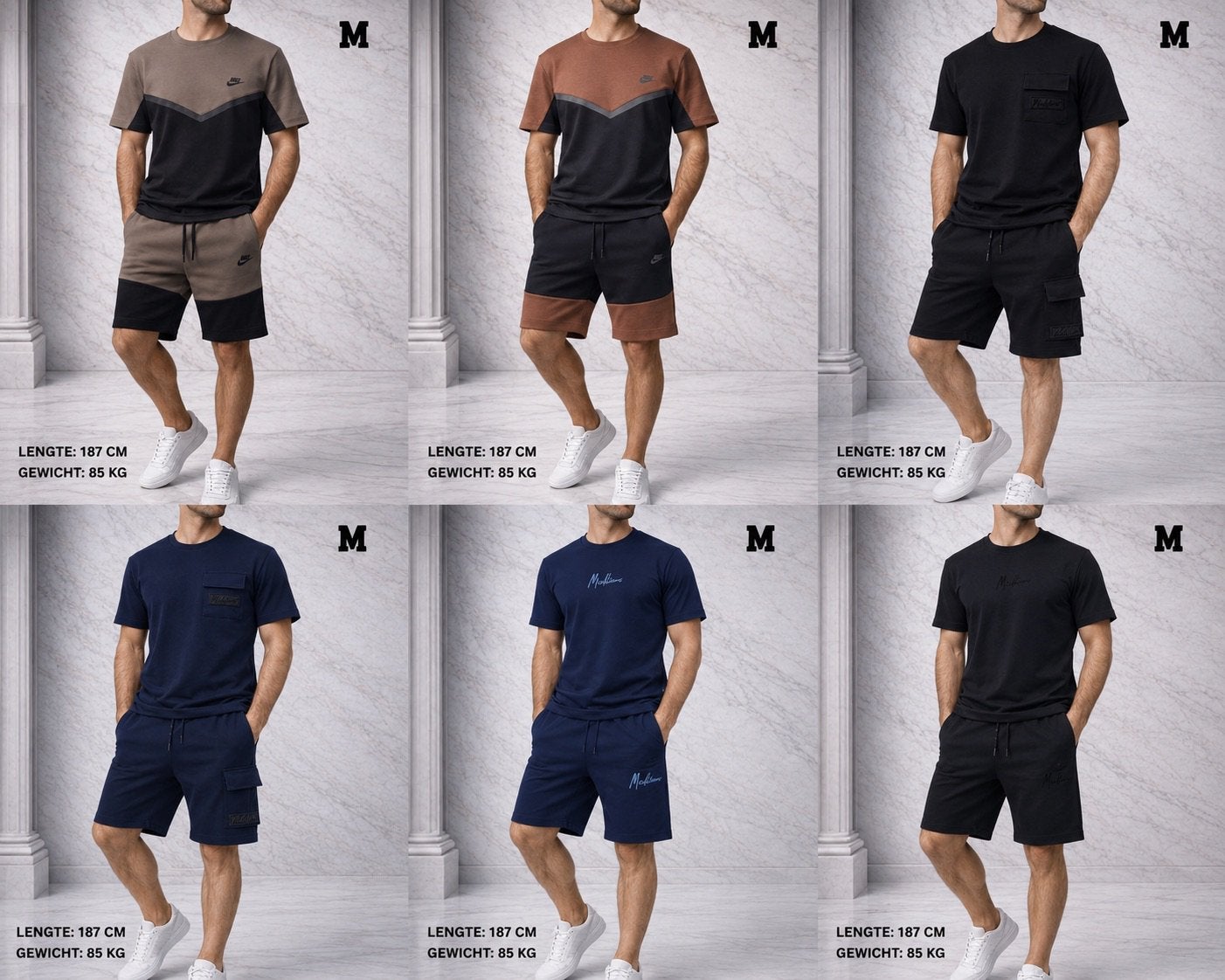 6 zomer setjes nieuw  maat m, Kleding | Heren, Ophalen of Verzenden, Nieuw, Maat 48/50 (M)