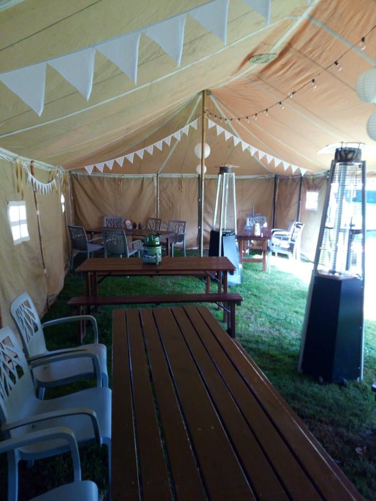 Partytent, Ophalen