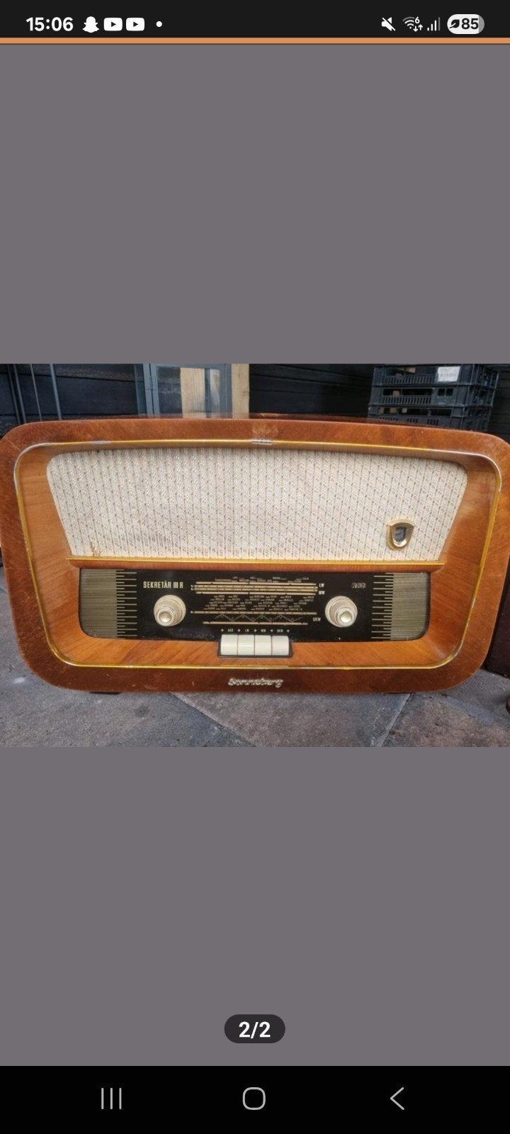 Set van 2 Vintage buizenradio's Emud rekord & Sonneberg sek, Ophalen of Verzenden