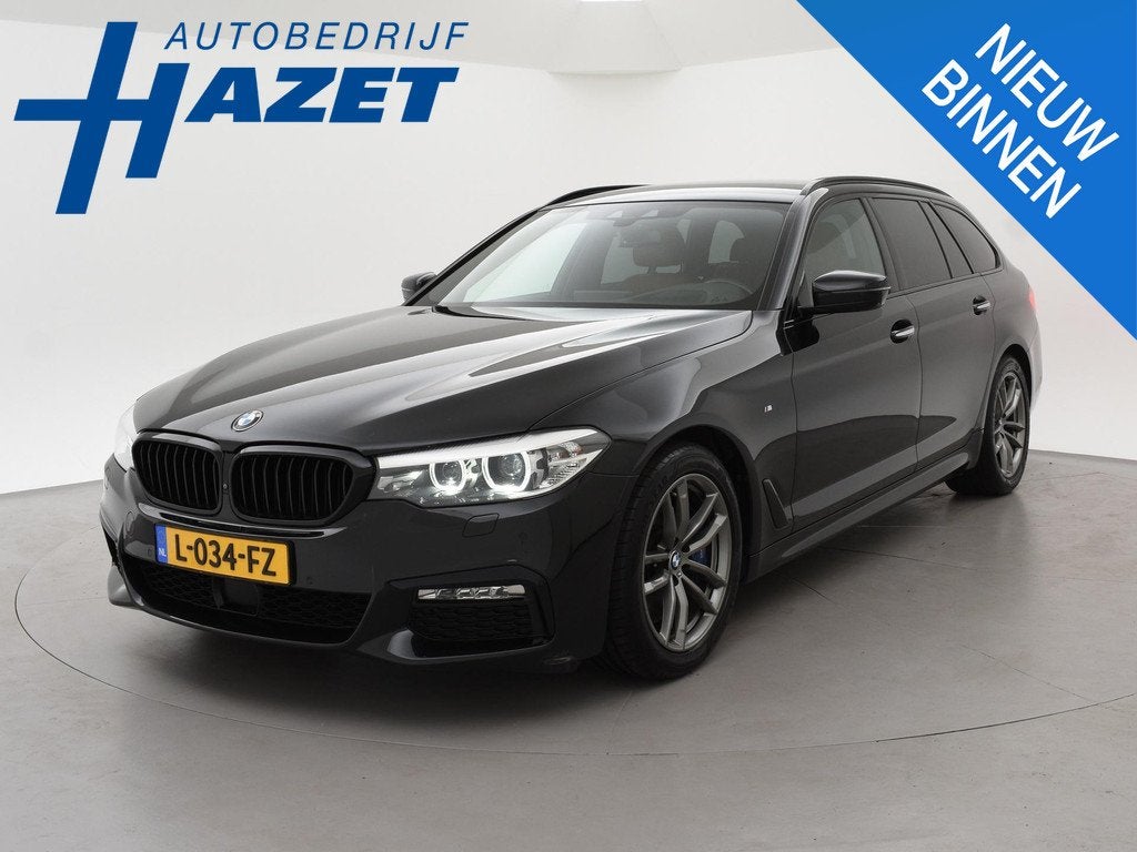 BMW 5-serie Touring 540i xDrive 340 PK M-SPORT + ADAPTIVE CR, Gebruikt, Euro 6, 2000 kg, Leder