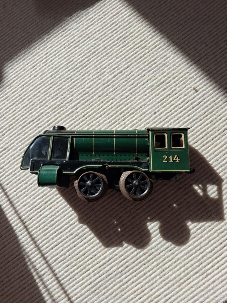 Vintage modeltrein locomotief en wagons, Gelijkstroom, Ophalen of Verzenden, Märklin, Gebruikt