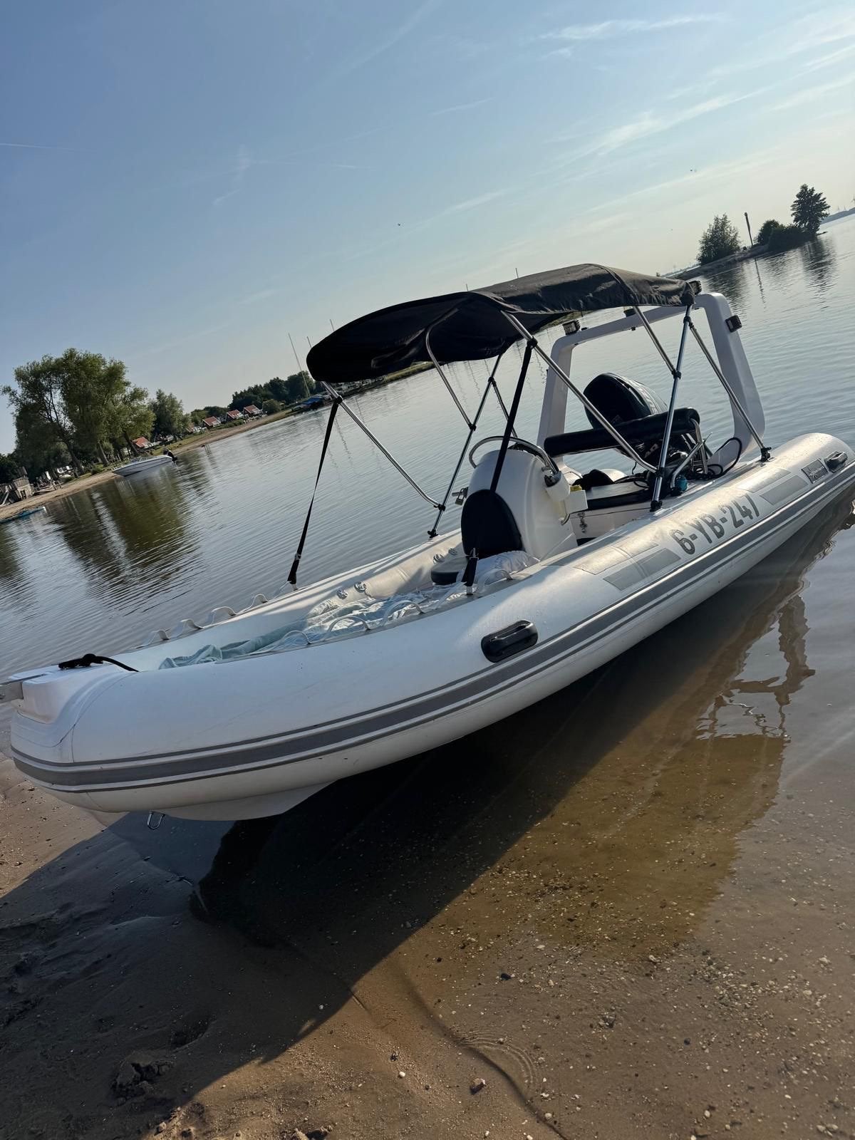 RIB 480 met 60 pk Suzuki motor, Watersport en Boten, Ophalen of Verzenden, Polyester/glasvezel, Overige merken, Gebruikt