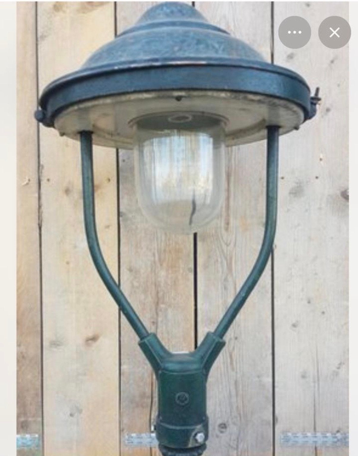Gezocht, kap voor oude Rotterdamse lantaarnpaal, Tuin en Terras, Buitenverlichting, Ophalen, Staande lamp, 50 tot 250 watt, IJzer