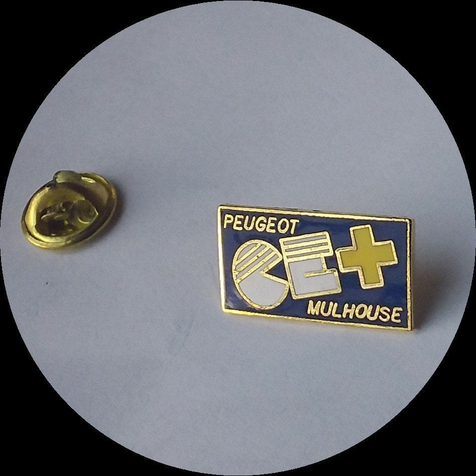 PEUGEOT Mulhouse pin, Ophalen of Verzenden, Zo goed als nieuw, Transport, Speldje of Pin