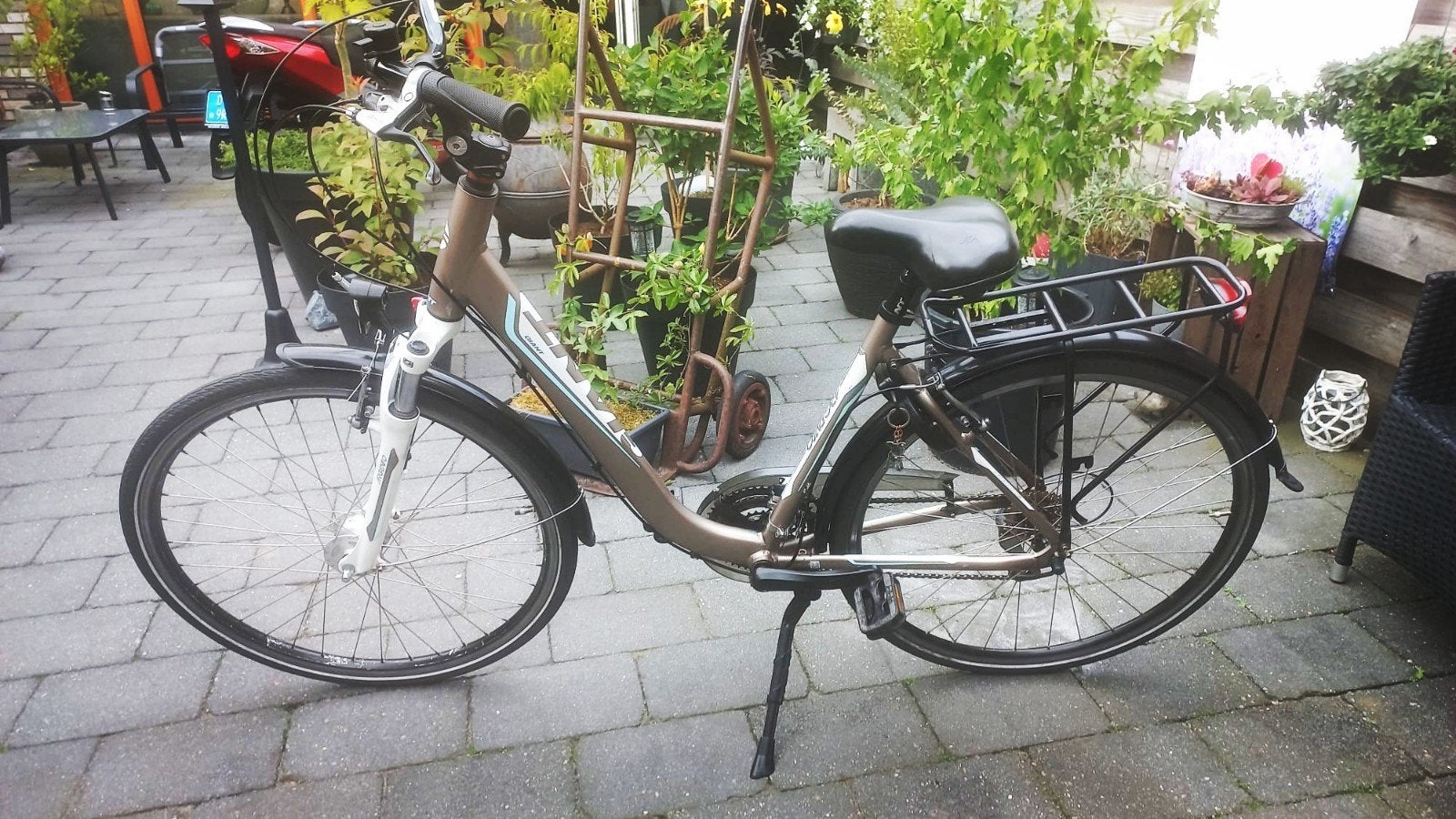 Giant argento, Fietsen en Brommers, Fietsen | Dames | Damesfietsen, Ophalen, Gebruikt, Giant, Versnellingen