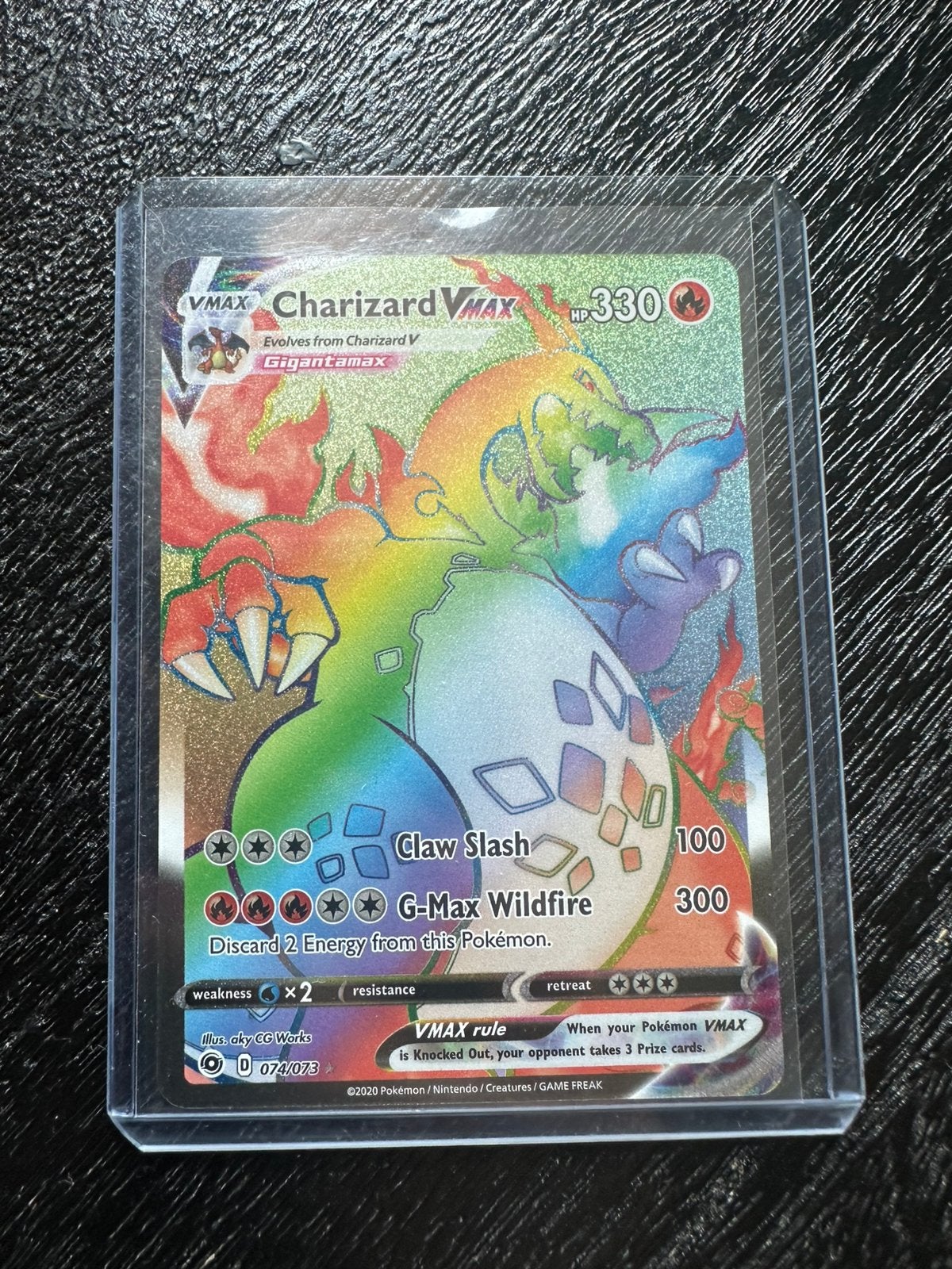 Charizard Vmax 074/073, Ophalen of Verzenden, Zo goed als nieuw