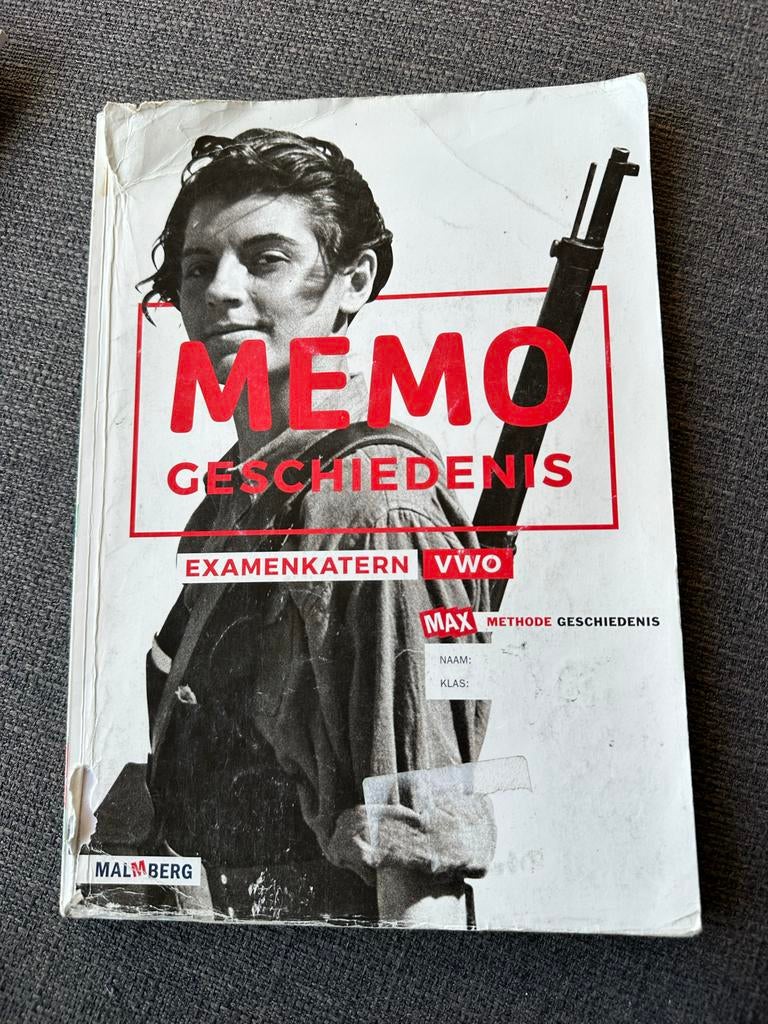 Memo Geschiedenis Examenkatern VWO, Boeken, Verzenden, Gelezen, VWO, Geschiedenis