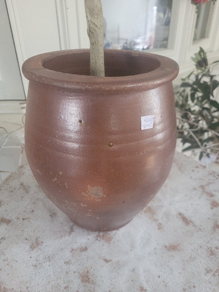 grotere oude grespot, olijfpot, Ophalen of Verzenden