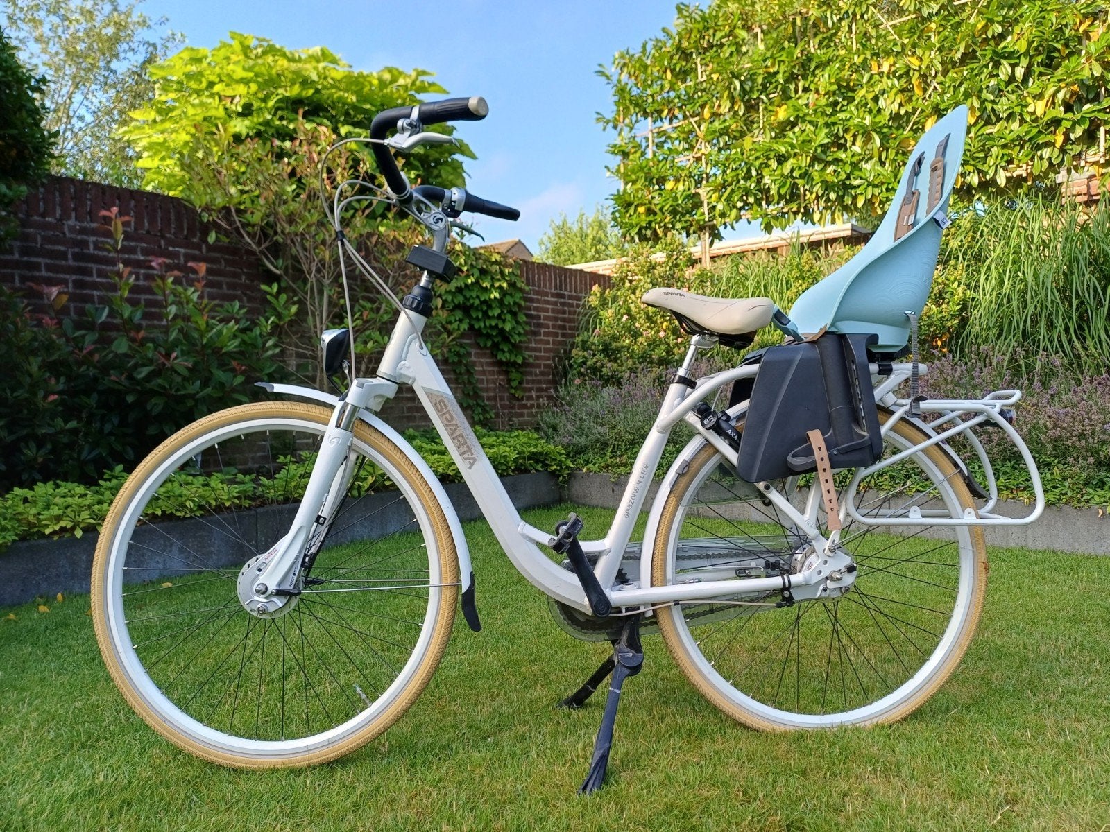Sparta Amazone 4 Life Damesfiets met Kinderzitje, Ophalen, Sparta, Versnellingen, 53 tot 56 cm