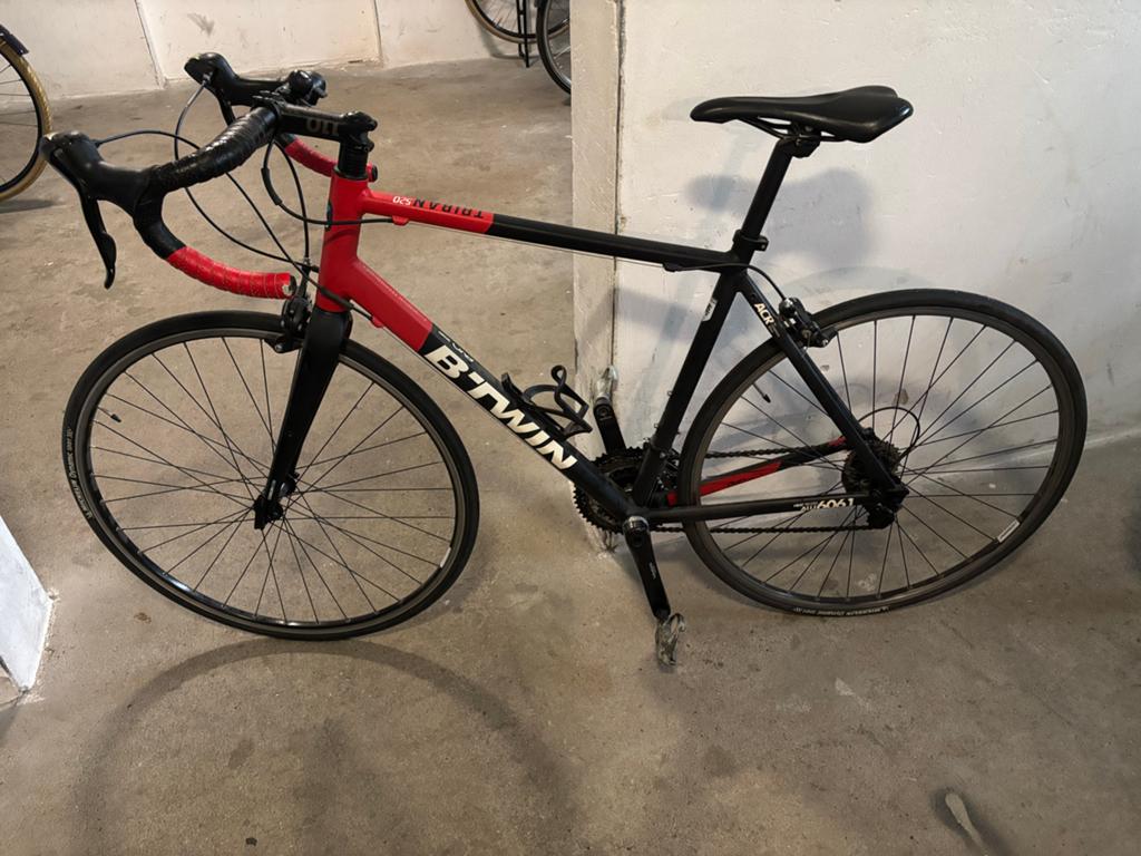 Racefiets Btwin Triban 520, Fietsen en Brommers, Fietsen | Racefietsen, 28 inch, Gebruikt, Aluminium, 57 tot 61 cm