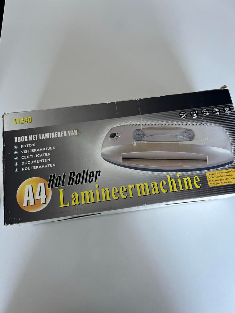 Lamineermachine A4 Hot Roller - Bescherm uw documenten, Ophalen of Verzenden, Gebruikt
