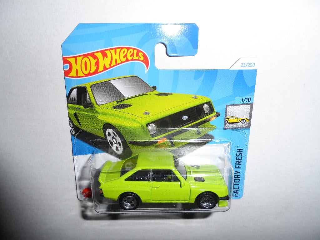 Hot Wheels - Ford Escort RS2000 (groen) 1:64, Ophalen of Verzenden, Nieuw, Auto