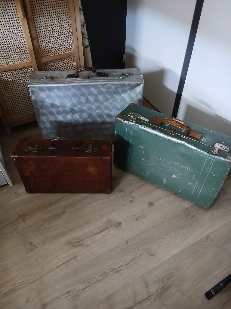 3 oude koffers, Ophalen, Huis en Inrichting