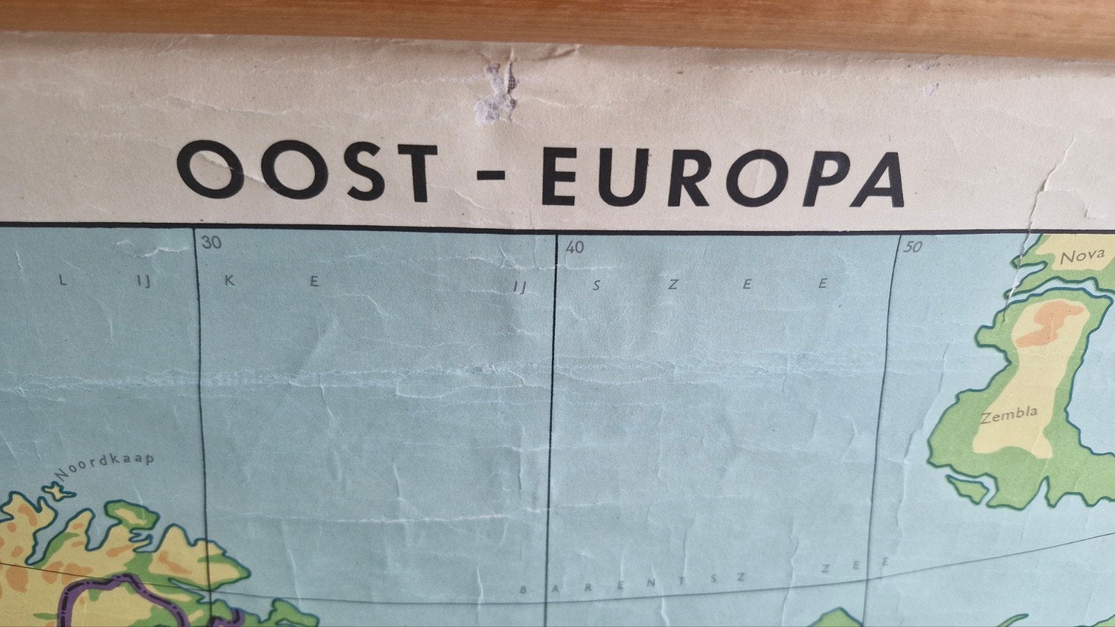 schoolplaat oost europa, Antiek en Kunst, Antiek | Schoolplaten, Ophalen of Verzenden, Aardrijkskunde