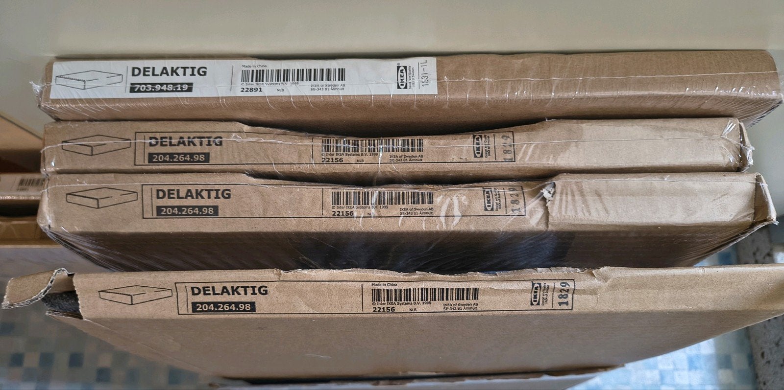IKEA DELAKTIG hoezen (6 stuks) - Nieuw in verpakking, Huis en Inrichting, Banken | Complete zithoeken, Ophalen of Verzenden, Nieuw