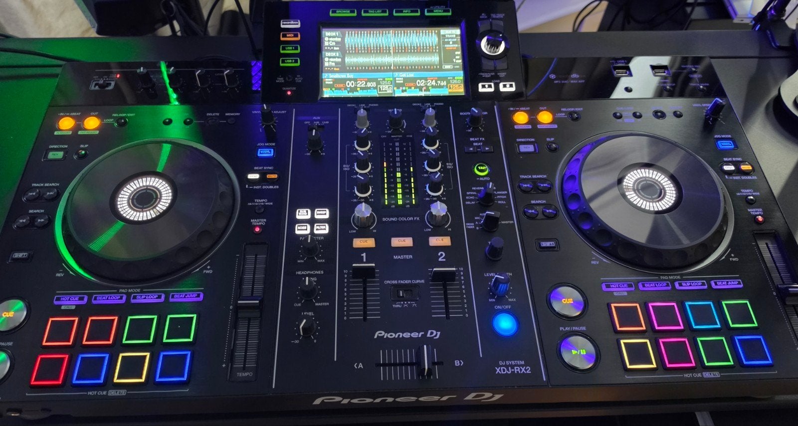 Pioneer DJ XDJ-RX2 All-in-one DJ-systeem met flightcase, Ophalen, Zo goed als nieuw, Dj-set, Pioneer