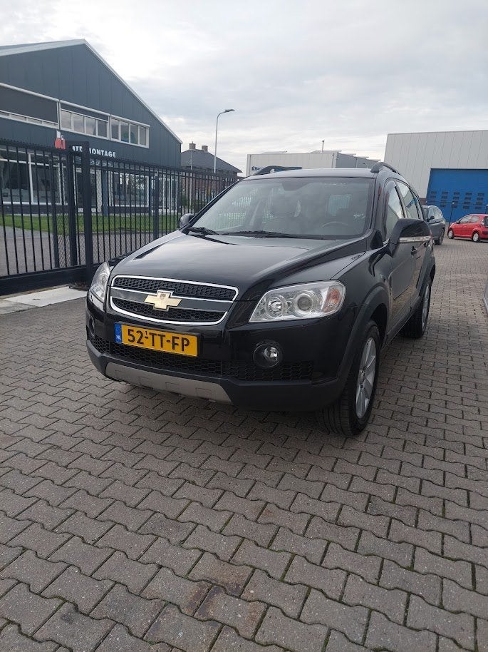 Chevrolet Captiva 3.2 4WD AUT 2007 zwart met APK, Auto's, Automaat, 1780 kg, 3195 cc, Zwart
