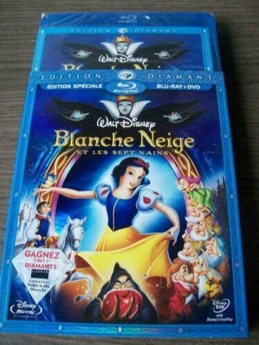 Blu-ray: Walt Disney Blanche Neige (2-Disc) rugnr 1 sealed , Verzenden, Nieuw in verpakking, Tekenfilms en Animatie