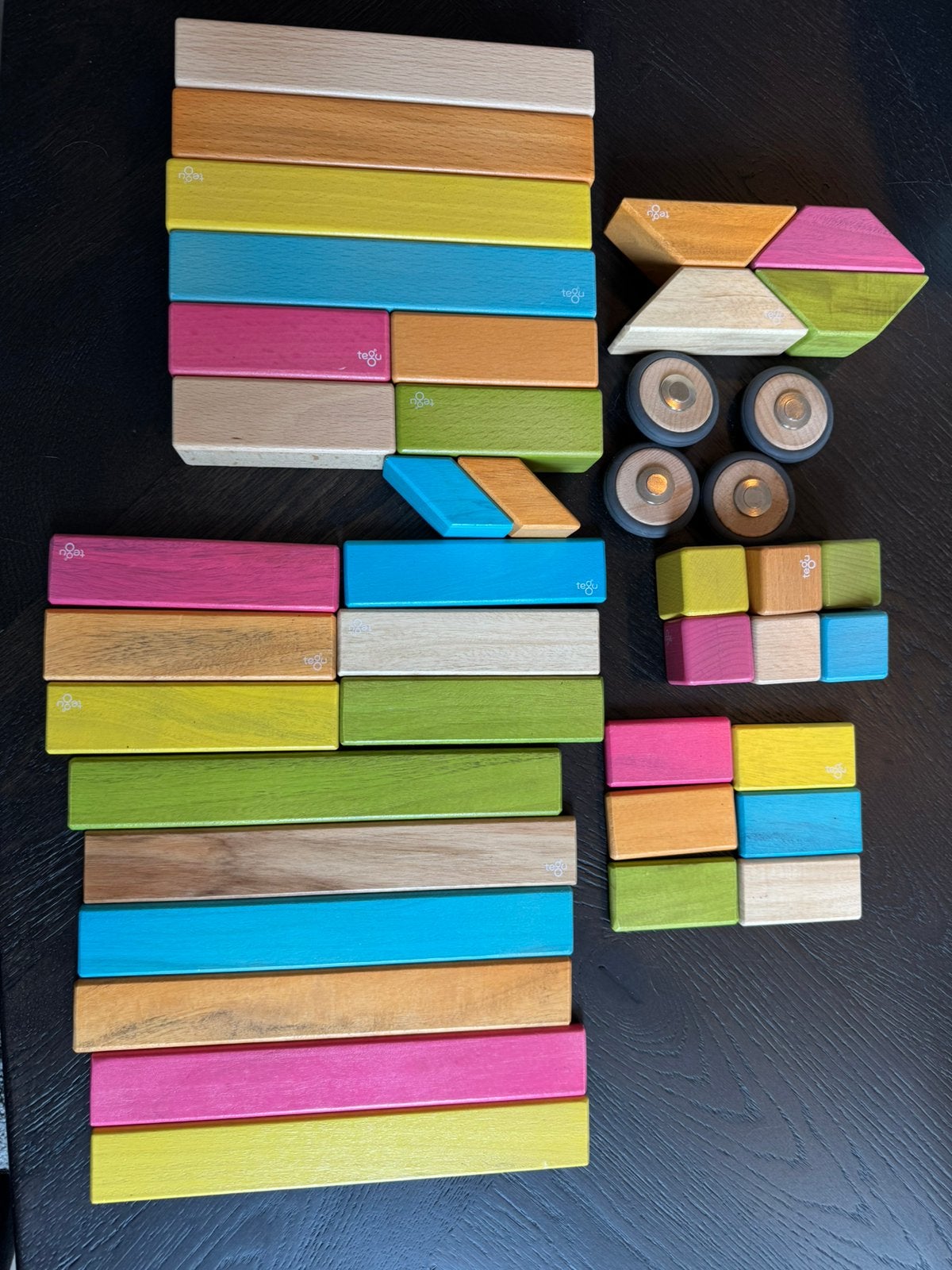 Tegu hout magnetisch bouwspeelgoed set, Ophalen of Verzenden, Zo goed als nieuw
