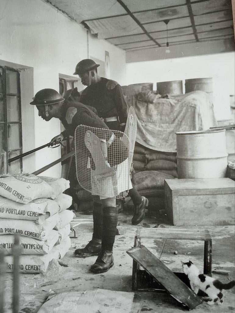 Kenya 1959 Kitten met 2 polite agenten Kenia, Ophalen of Verzenden, 1940 tot 1960, Gebruikt, Overige onderwerpen