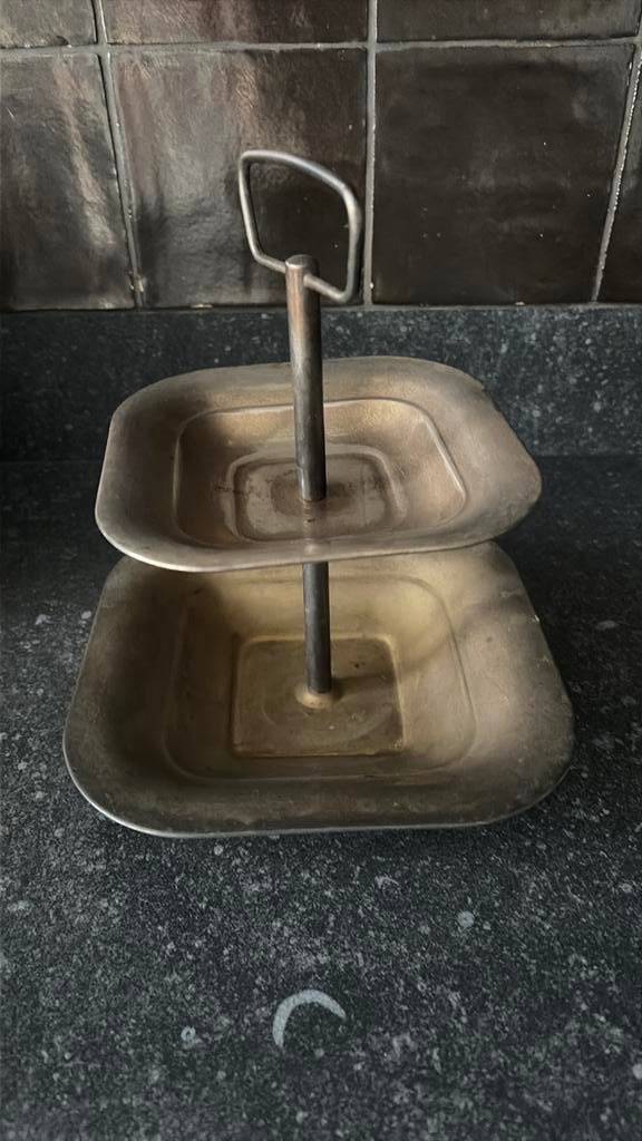 Etagère verzilverd, Ophalen of Verzenden, Gebruikt