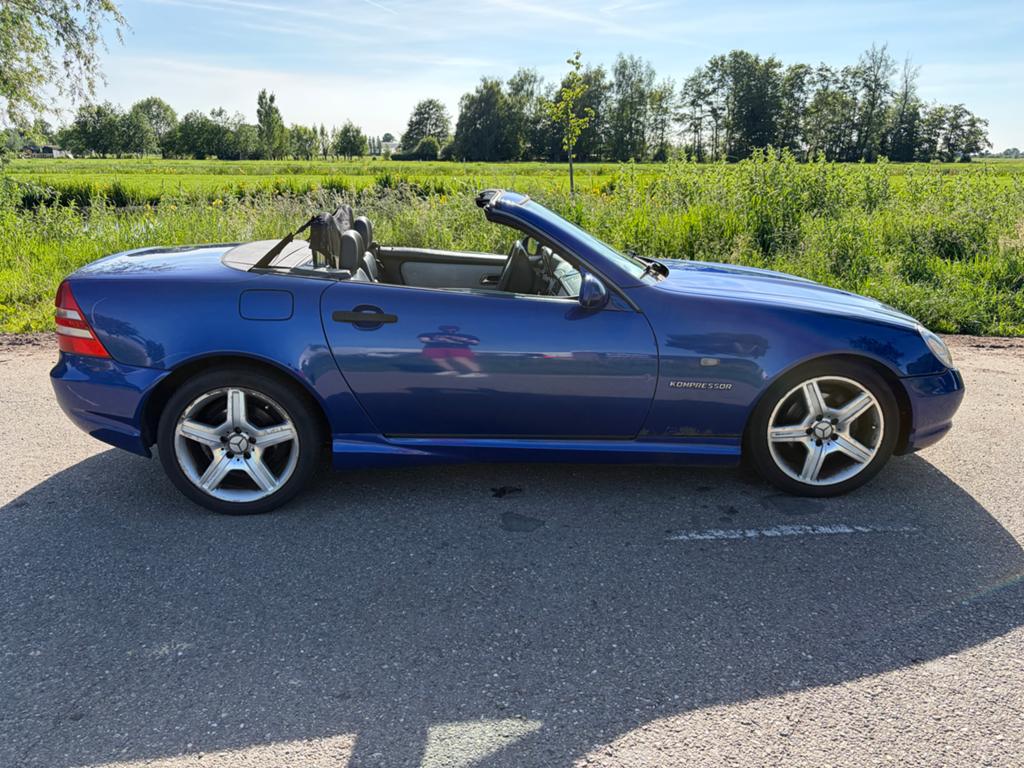 Mercedes-Benz SLK 2.3 Slk230 Kompr Roadster AUT 1997 Blauw, Automaat, Achterwielaandrijving, 4 cilinders, Cabriolet