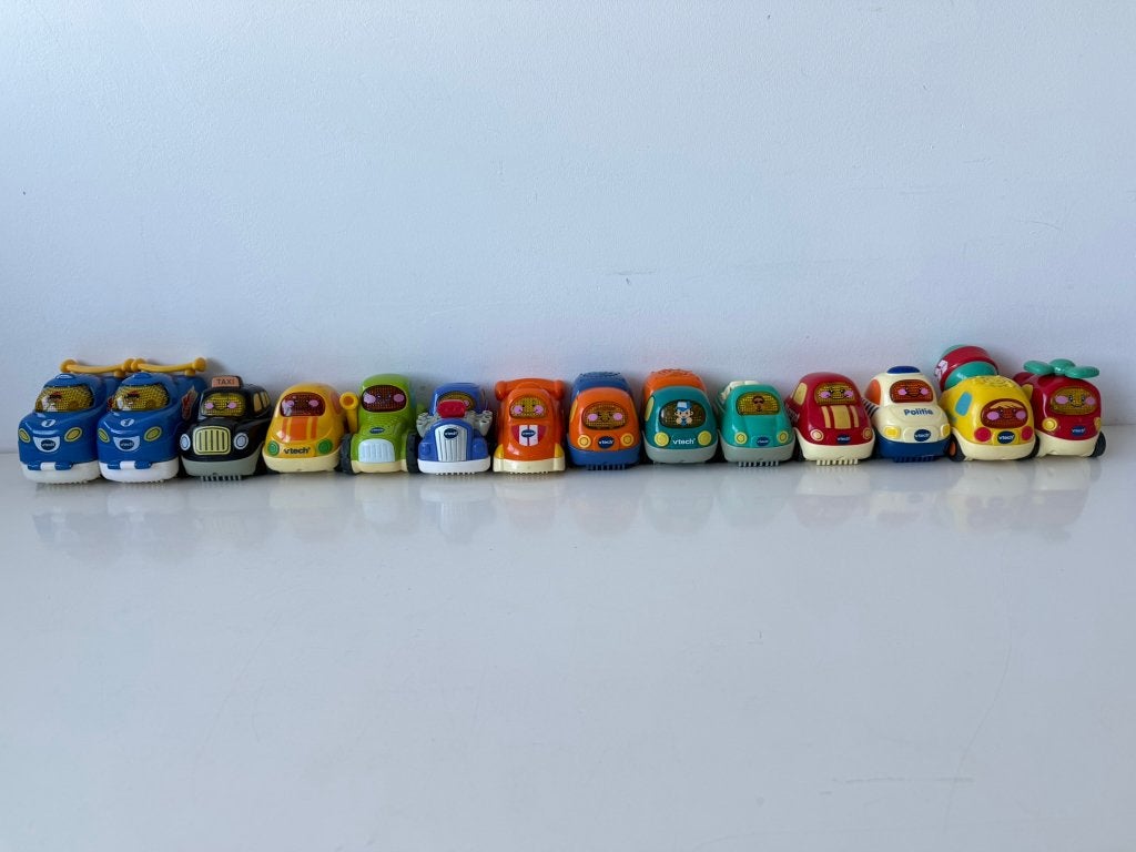 14x Toet Toet Auto's o.a. Raceauto, Vrachtwagen / Vtech, Ophalen of Verzenden, Gebruikt, 6 maanden tot 2 jaar