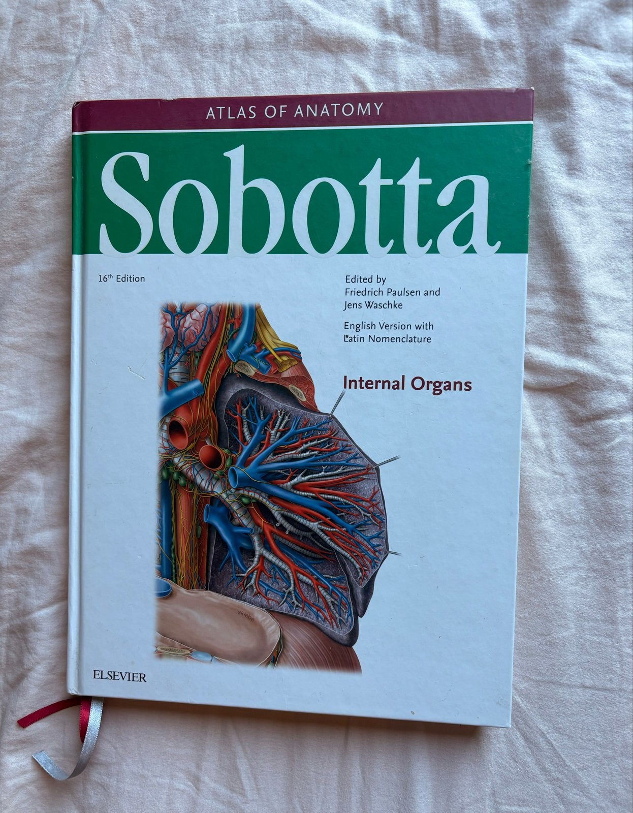 Sobotta Atlas of Anatomy: Internal Organs 16e editie, Ophalen of Verzenden, Zo goed als nieuw
