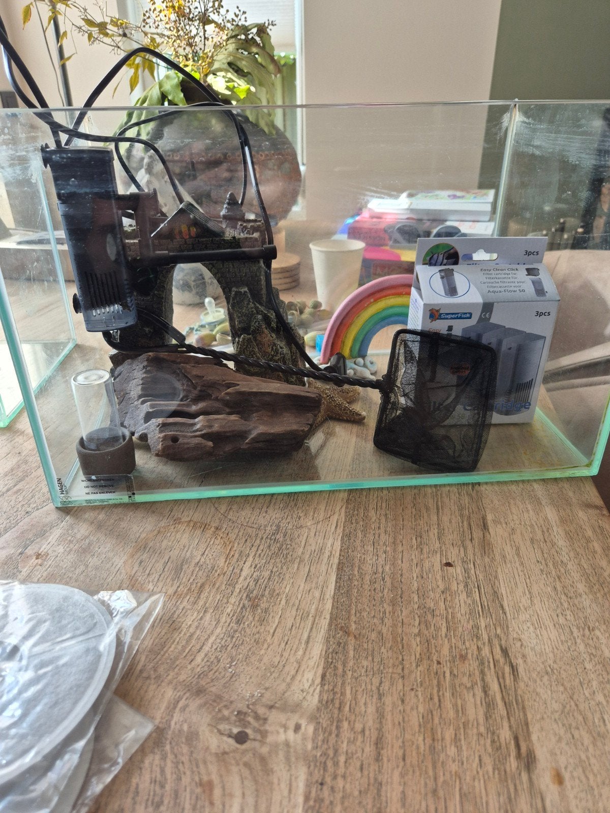 Aquarium Hagen Group 40 liter, Dieren en Toebehoren, Vissen | Aquaria en Toebehoren, Ophalen, Gebruikt, Overige merken, Inclusief toebehoren