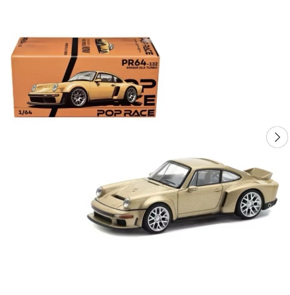 Porsche Singer DLS Turbo van Pop Race 1/64 #132, Ophalen of Verzenden, Nieuw, Auto
